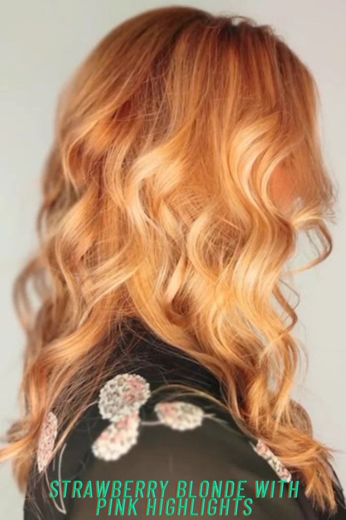 Strawberry Blonde with Pink Highlights