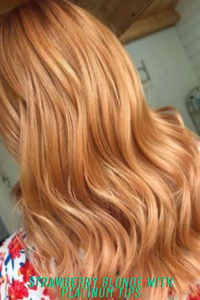 Strawberry Blonde with Platinum Tips