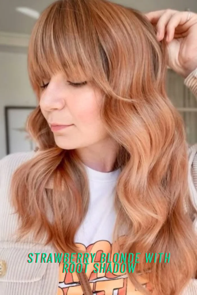 Strawberry Blonde with Root Shadow