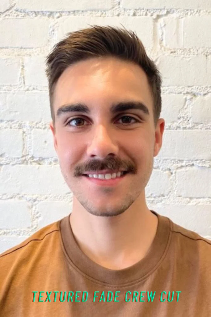 Textured Fade Crew Cut