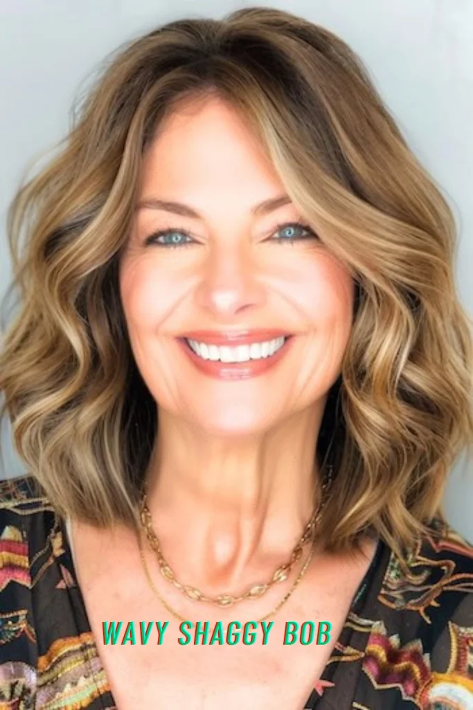 Wavy Shaggy Bob