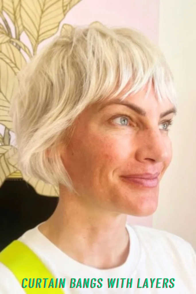 Curtain Bangs with Layers