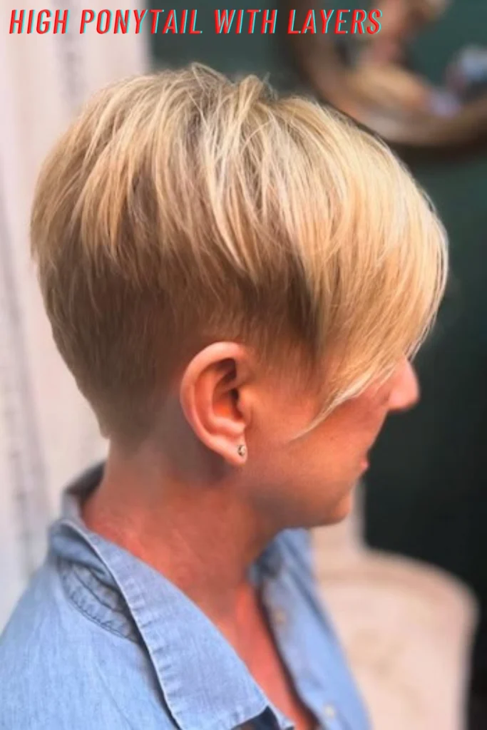High Ponytail with Layers