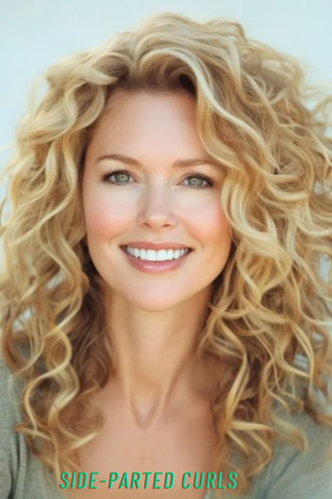 Side-Parted Curls