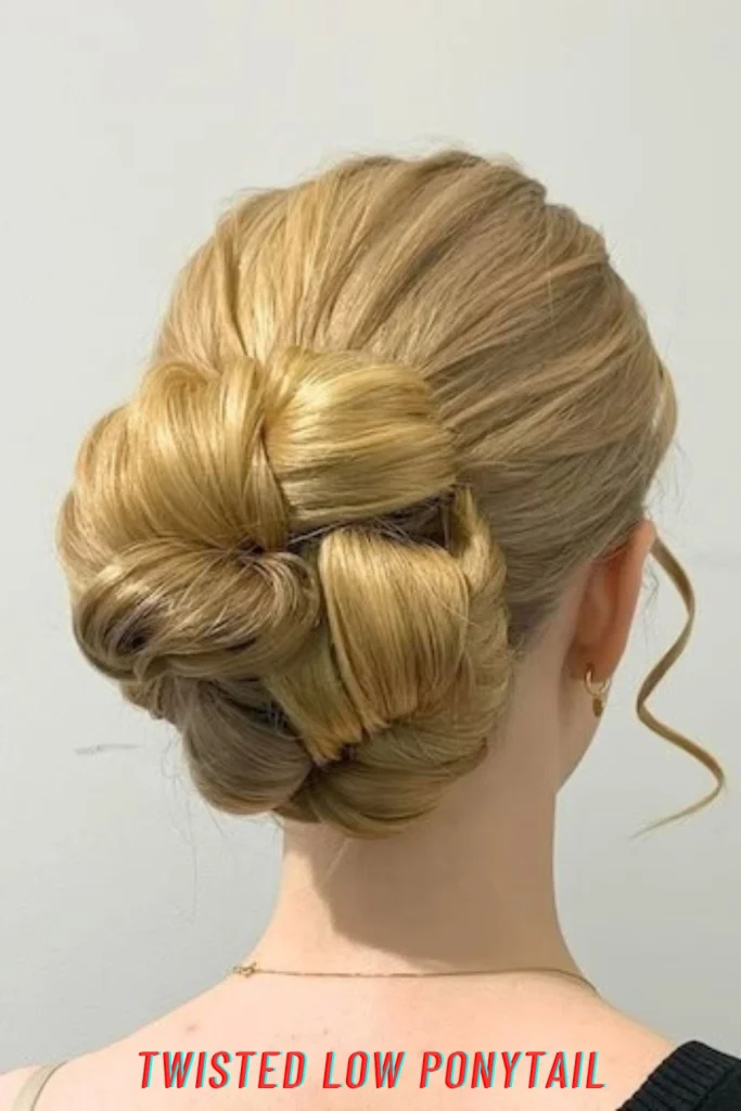 Twisted Low Ponytail